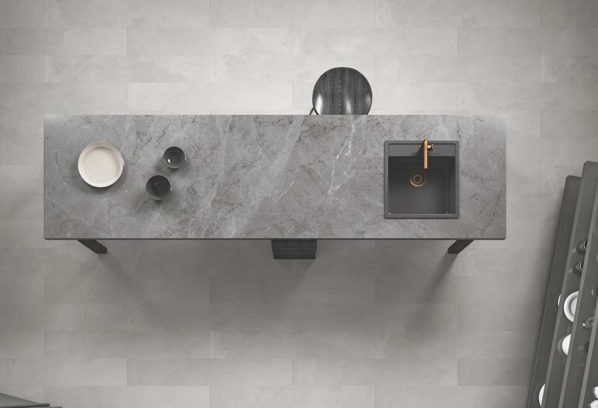 Antique Grey porcelain worktop surface